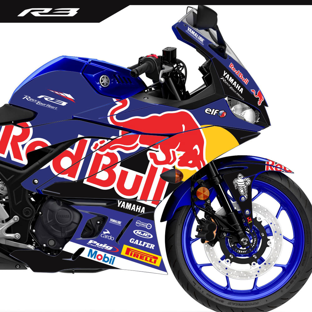Adesivo R3 Completo 2020/2024 - R Bull Racing Azul