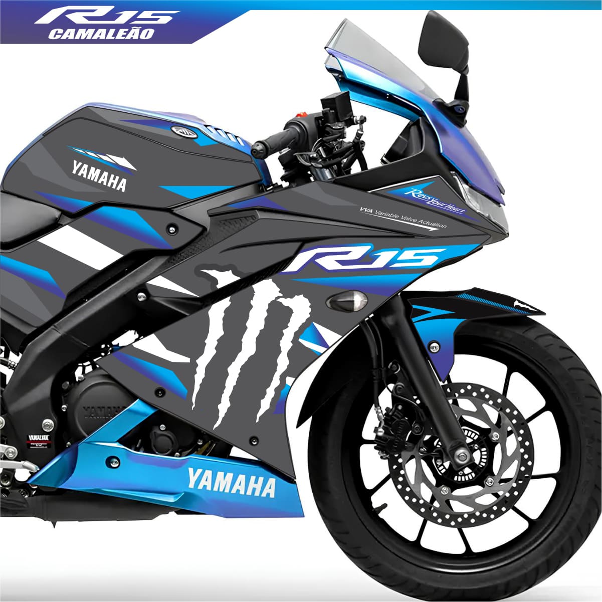 Adesivo R15 Yzf V3 Semi-Completo 2019/2026 - MotoGP Camaleão