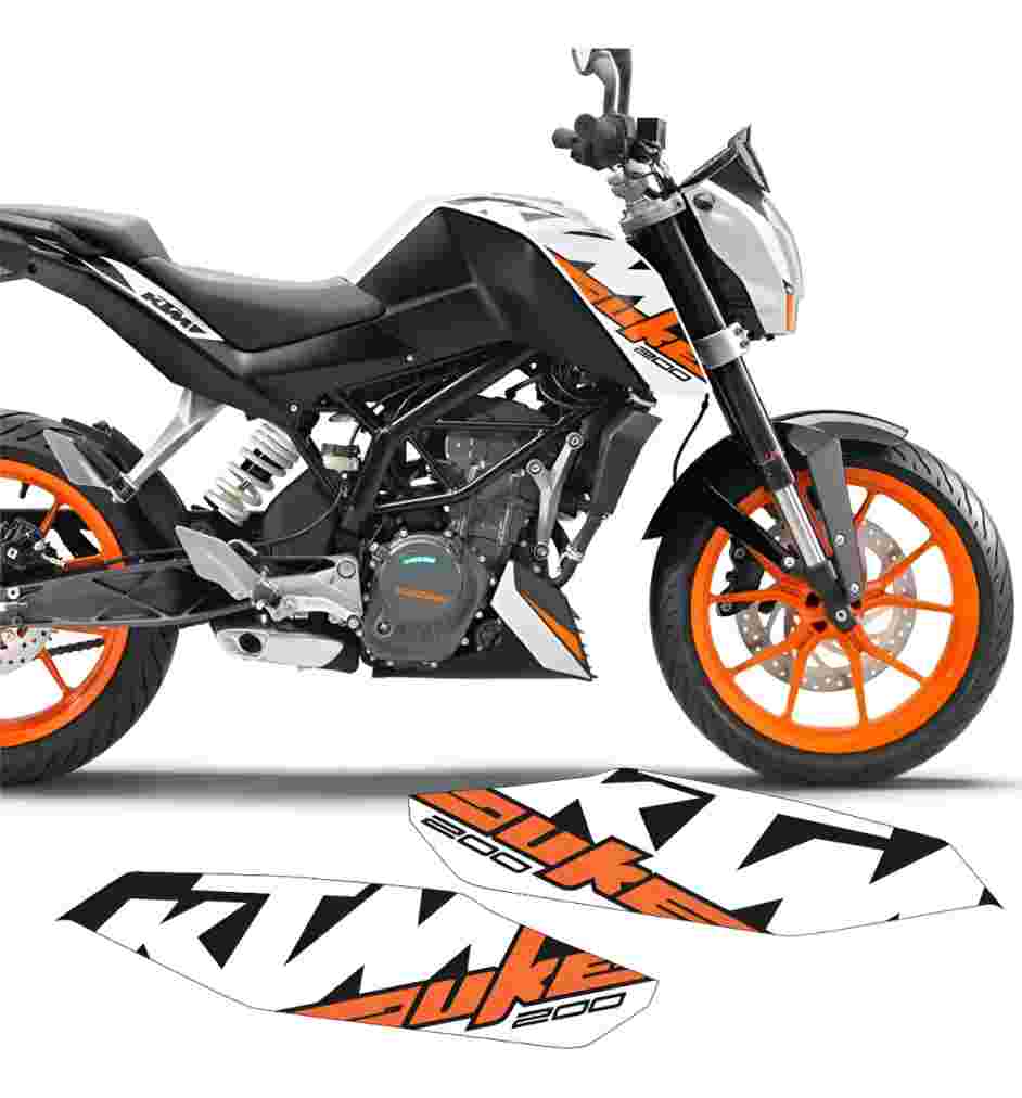 Ktm Duke 200 Branca Modelo Original