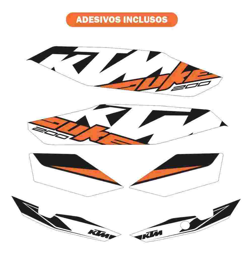 Ktm Duke 200 Branca Modelo Original - Imagem 2