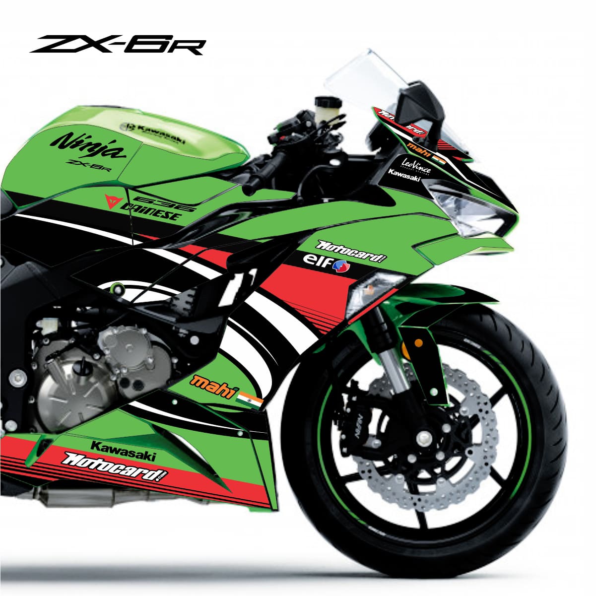 Adesivo Ninja Zx6-r 636 19/23 Completo - Equipe SBK World