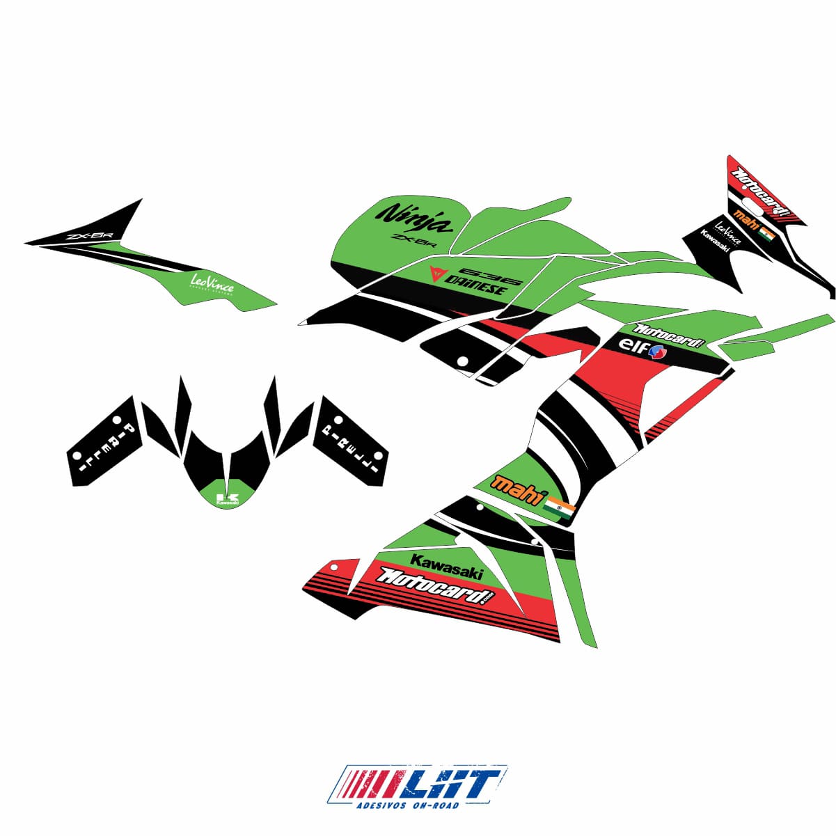 Adesivo Ninja Zx6-r 636 19/23 Completo - Equipe SBK World - Imagem 3