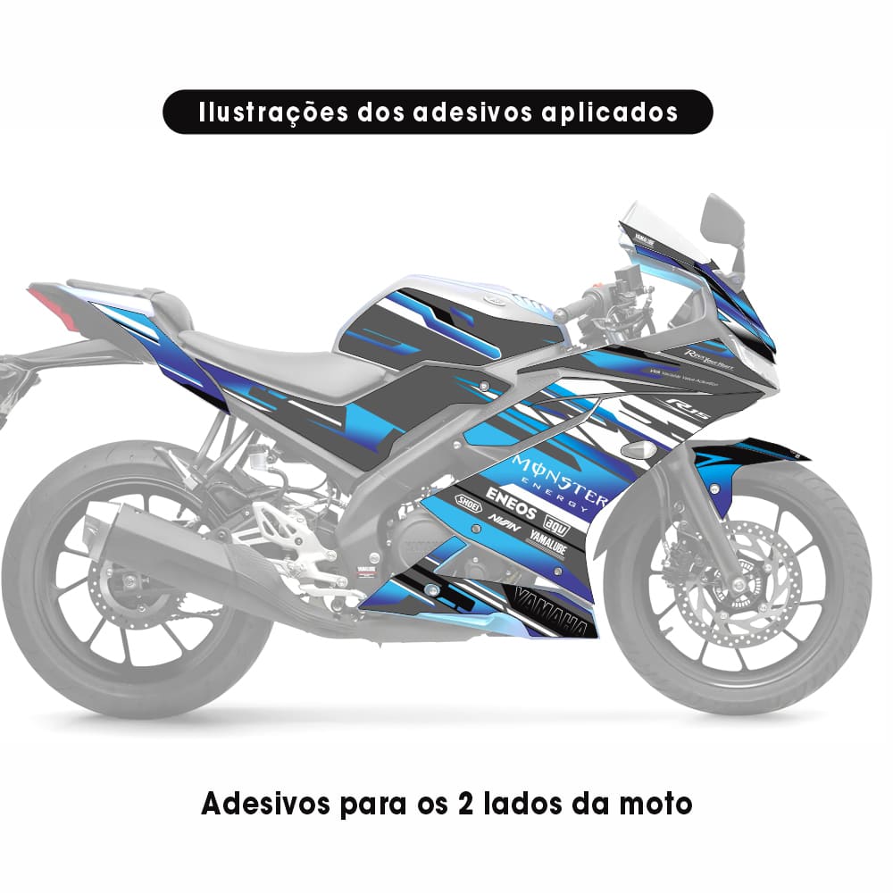 Adesivo R15 Yzf V3 Completo 2019/2026 - Racing Line - Imagem 2
