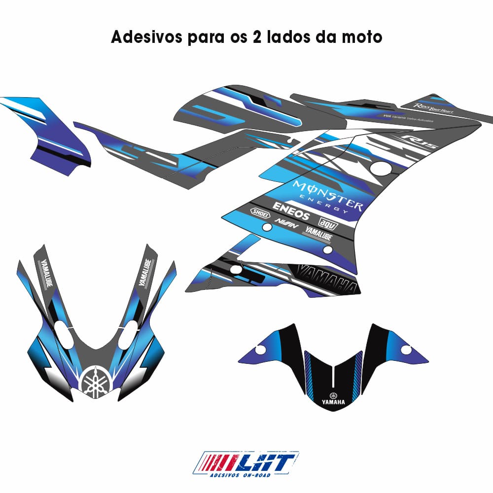 Adesivo R15 Yzf V3 Completo 2019/2026 - Racing Line - Imagem 3