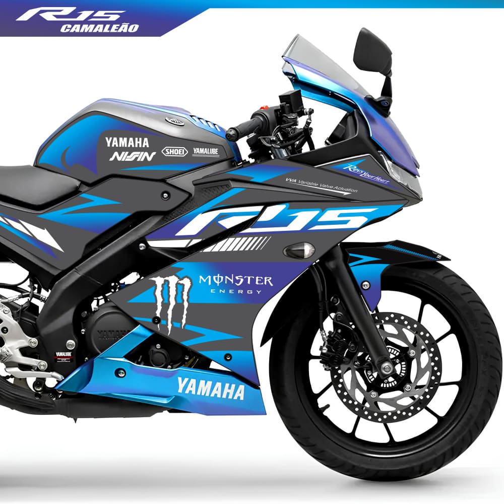 Adesivo R15 Yzf V3 Semi-Completo 2019/2026 - Yamaha M. Energy