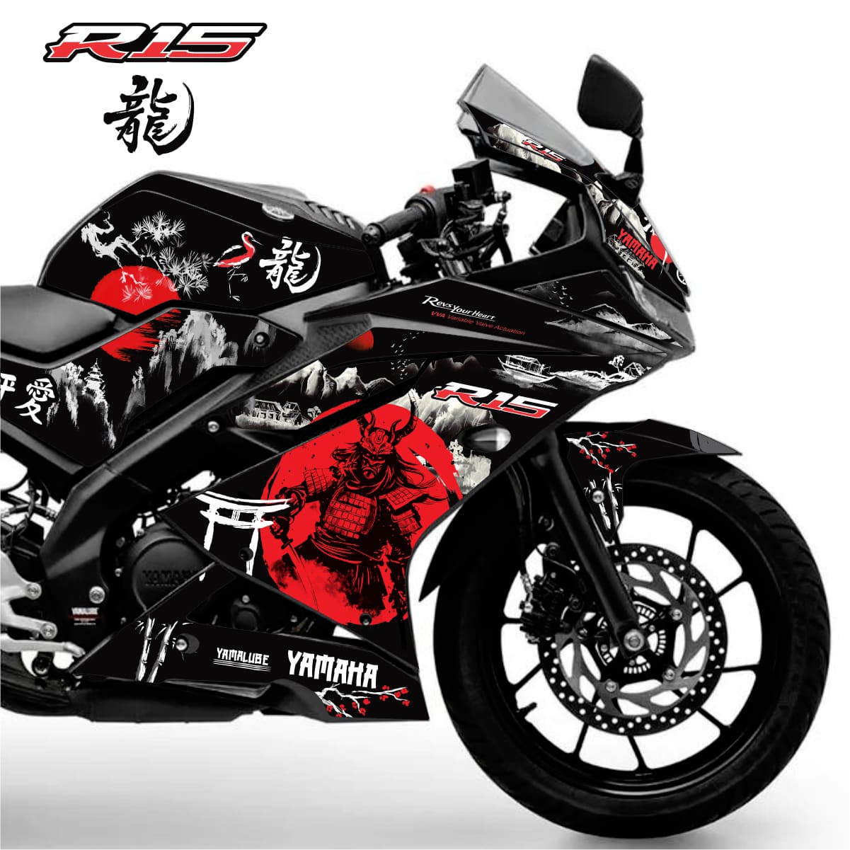 Adesivo R15 Yzf V3 Completo 2019/2026 - Samurai Design