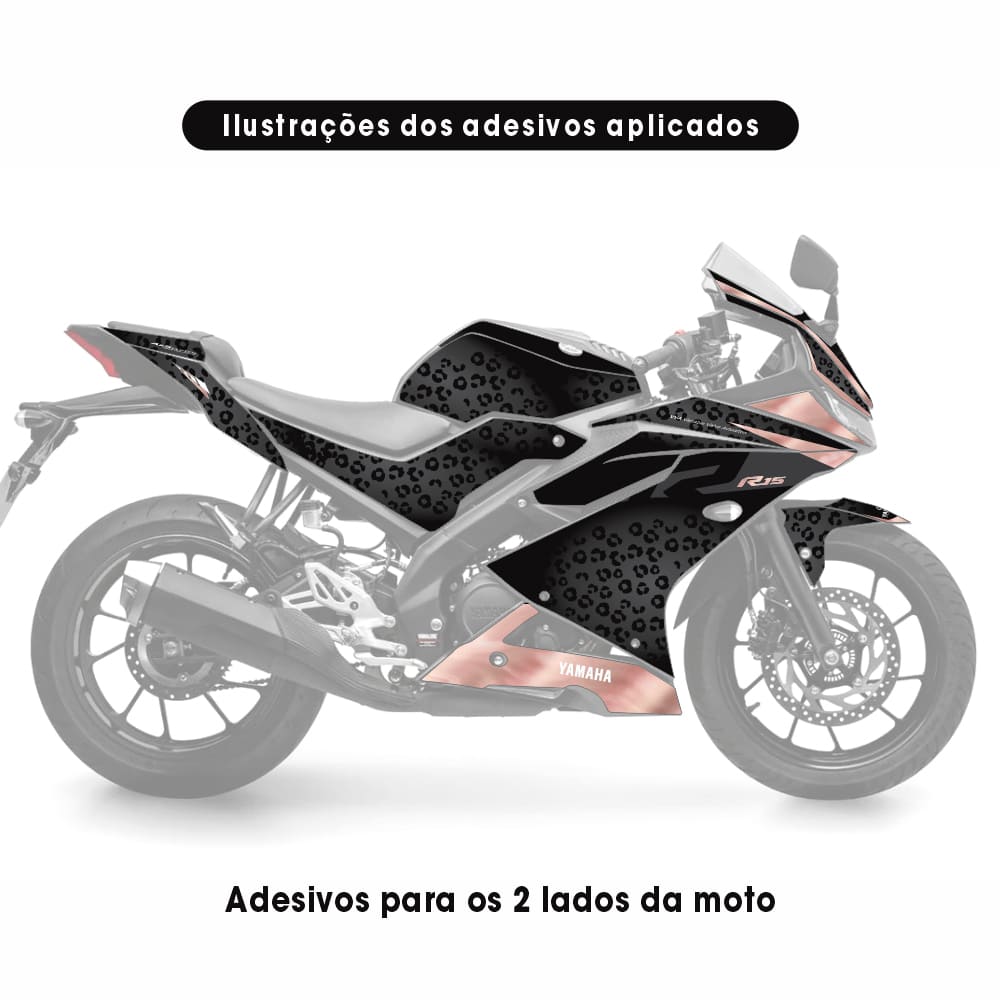 Adesivo R15 Yzf V3 Completo 2026 - Onça Pérola - Imagem 2