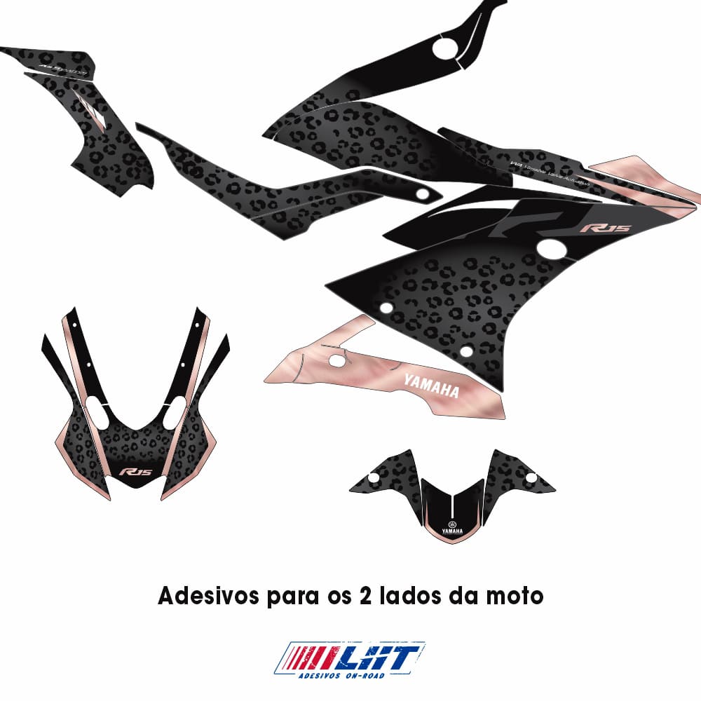 Adesivo R15 Yzf V3 Completo 2026 - Onça Pérola - Imagem 3