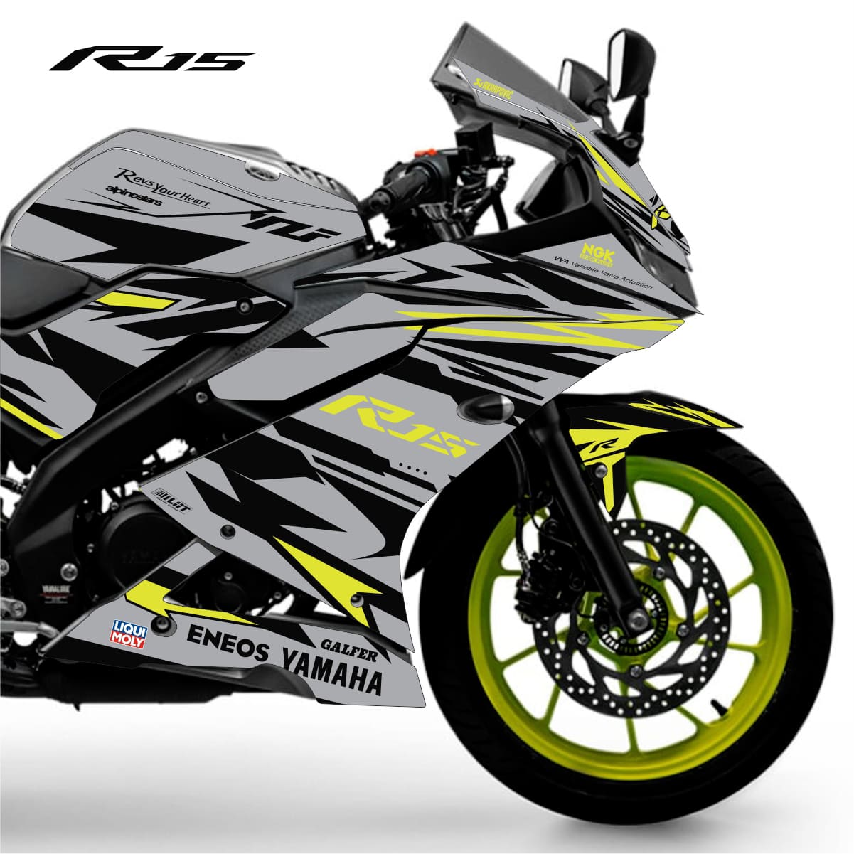 Adesivo R15 Yzf V3 Completo 2019/2026 - Race Flux - Imagem 4