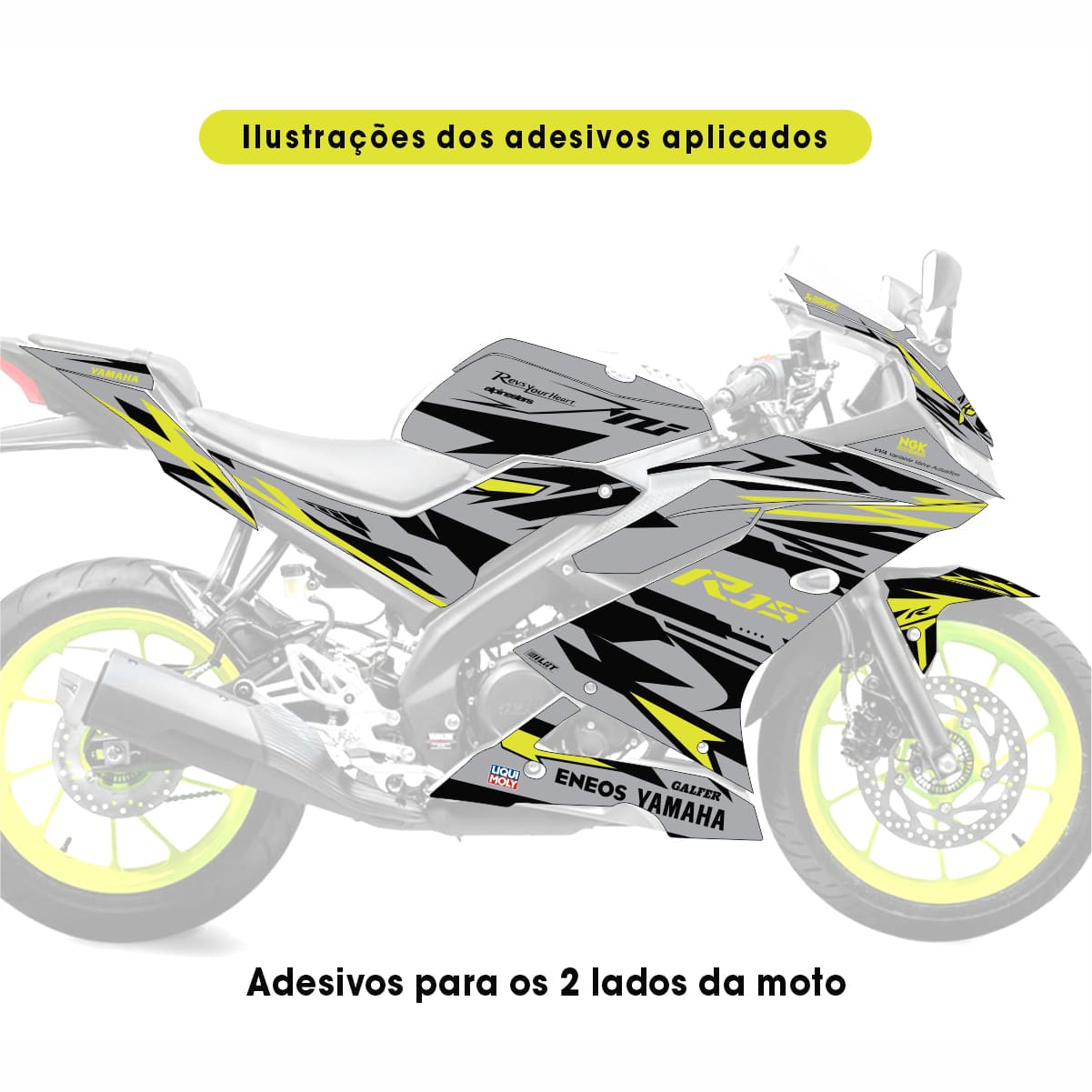 Adesivo R15 Yzf V3 Completo 2019/2026 - Race Flux - Imagem 3