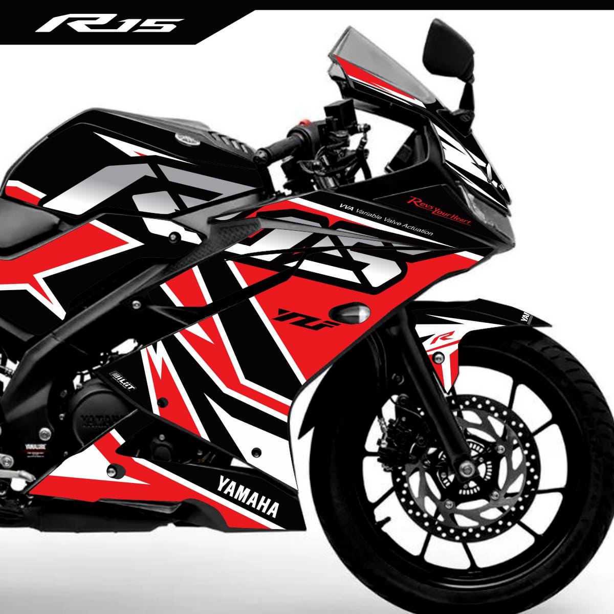 Adesivo R15 Yzf V3 Completo 2019/2026 - Racing X - Imagem 4
