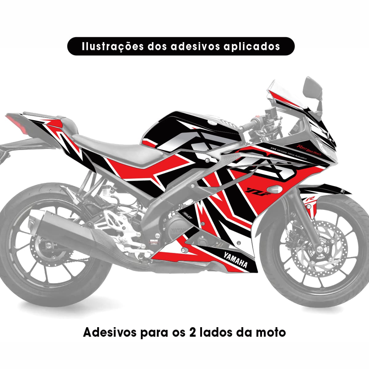 Adesivo R15 Yzf V3 Completo 2019/2026 - Racing X - Imagem 5