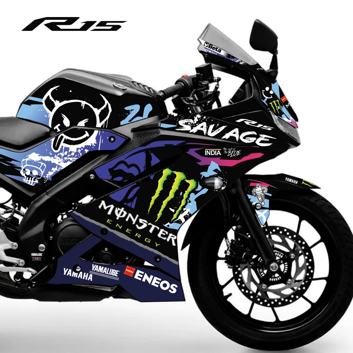 Adesivo R15 Yzf V3 Completo 2019/2026 - Savage Edition