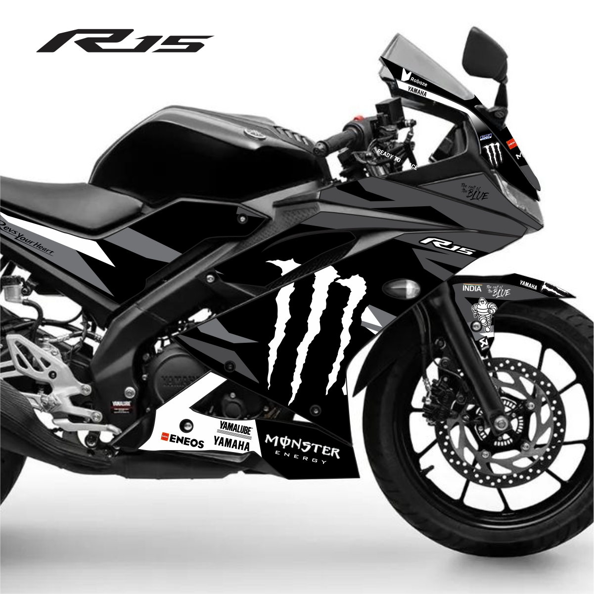 Adesivo R15 Yzf V3 Completo Monster Motogp - 2019/2026 - Imagem 6