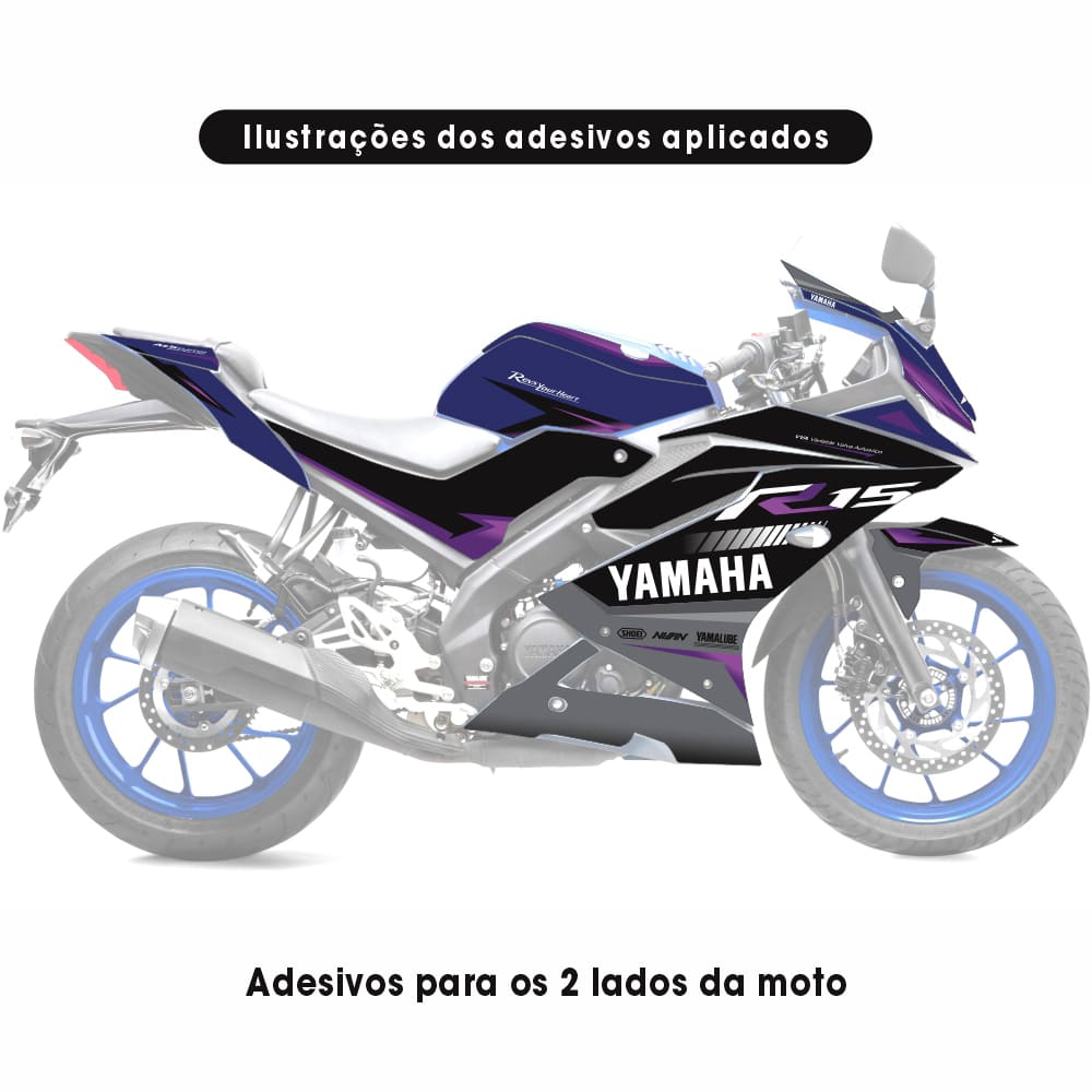 Adesivo R15 Yzf V3 Completo 2019/2026 - Yamaha Crew Racing - Imagem 6