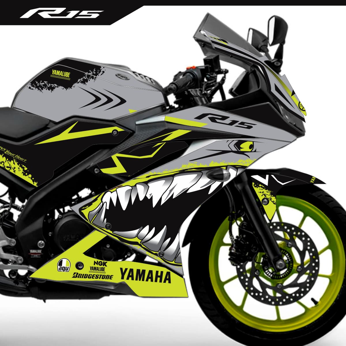 Adesivo R15 Yzf V3 Completo 2019/2026 - Shark Racing - Imagem 4