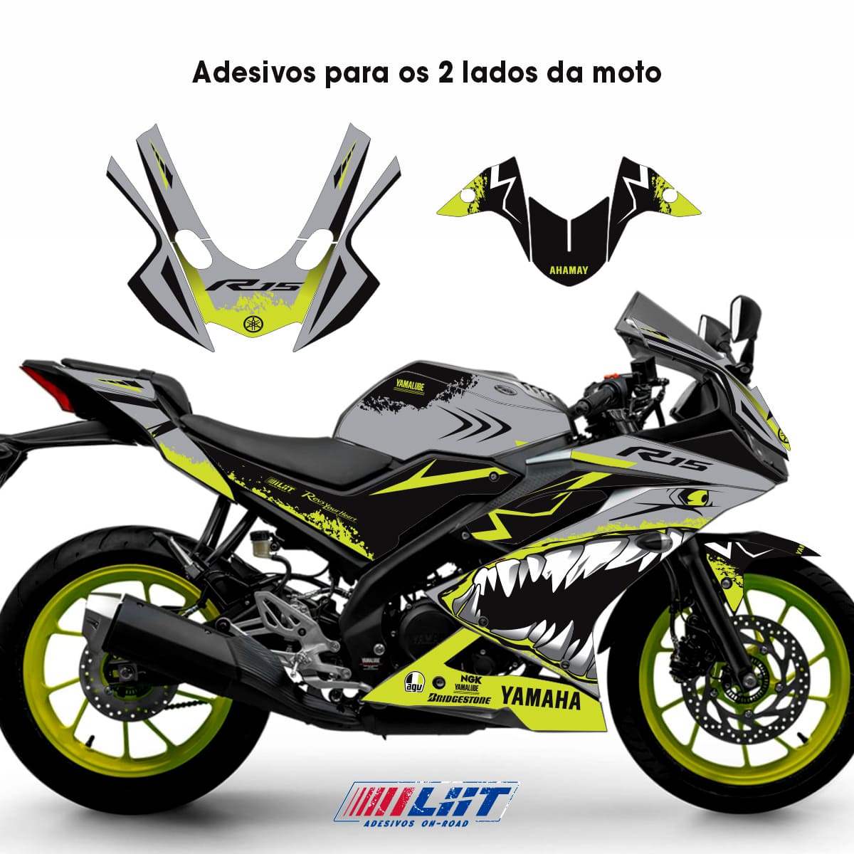 Adesivo R15 Yzf V3 Completo 2019/2026 - Shark Racing - Imagem 6