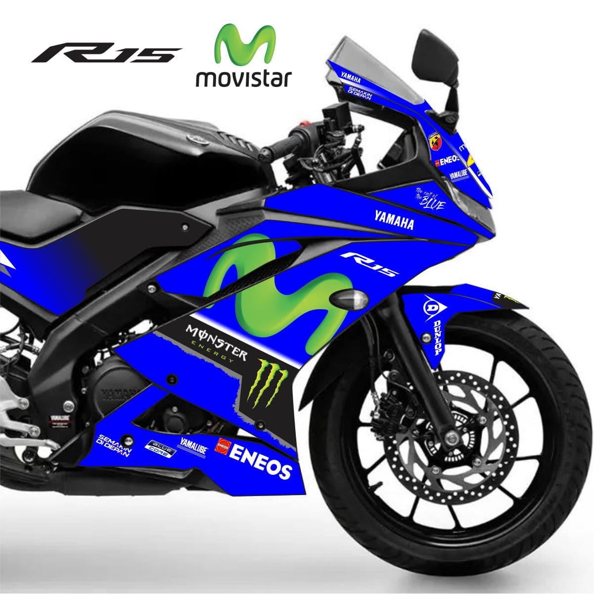 Adesivo R15 Yzf V3 Completo 2019/2026 - MoveStar Azul