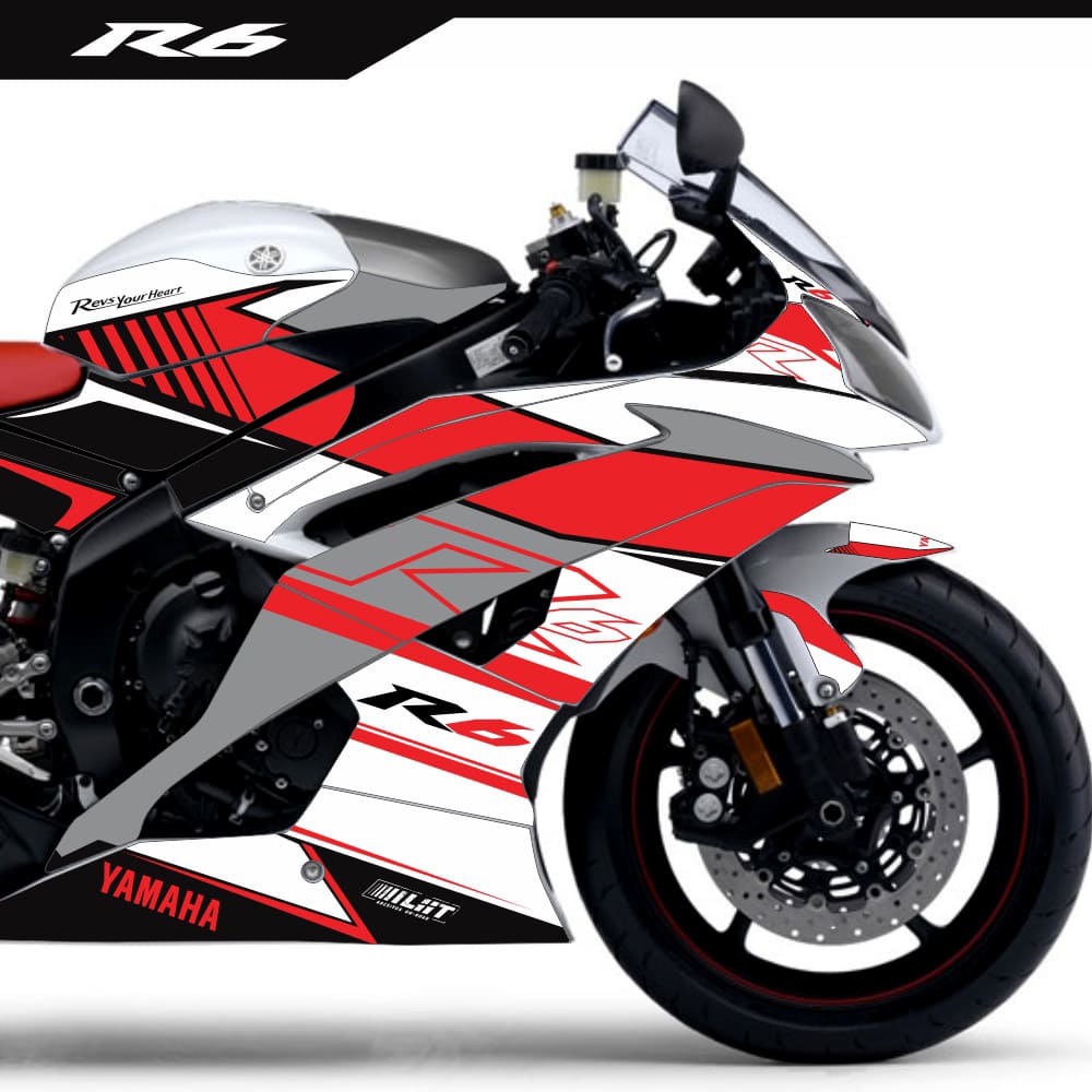 Adesivo R6 Yzf Completo 2008/2016 - Standard High
