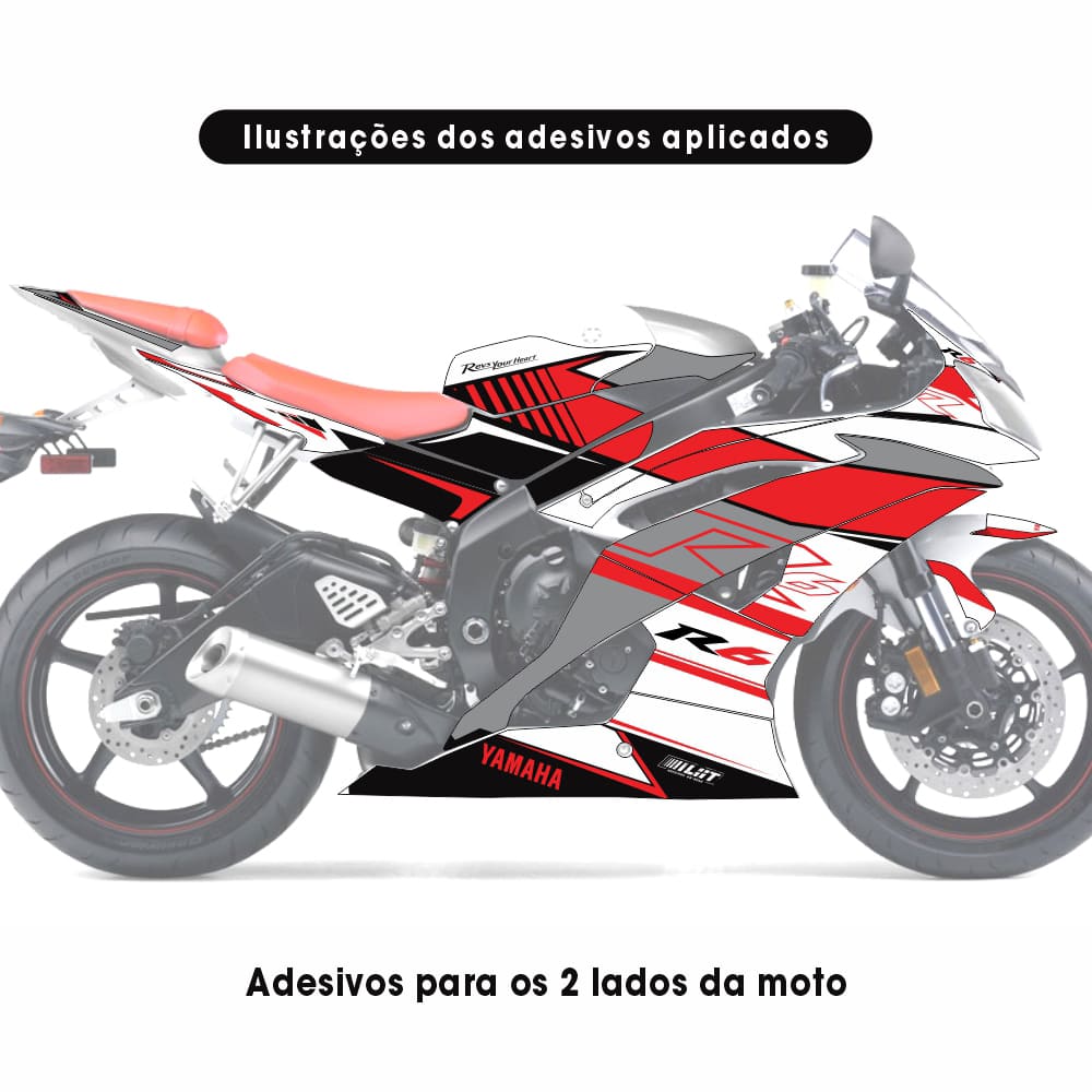 Adesivo R6 Yzf Completo 2008/2016 - Standard High - Imagem 2