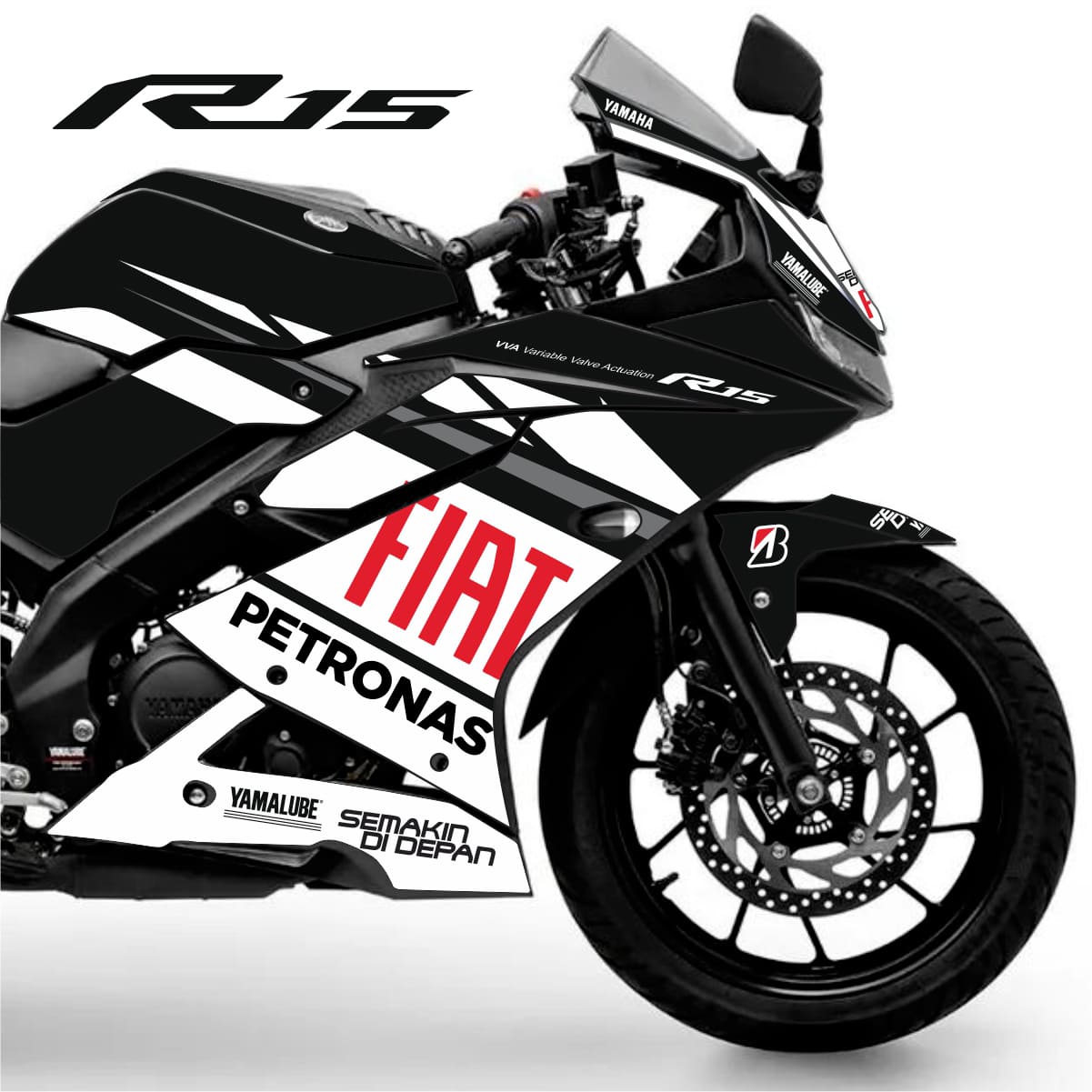 Adesivo R15 Yzf 2019/2026 - Fiat Valentino Rossi - Imagem 4