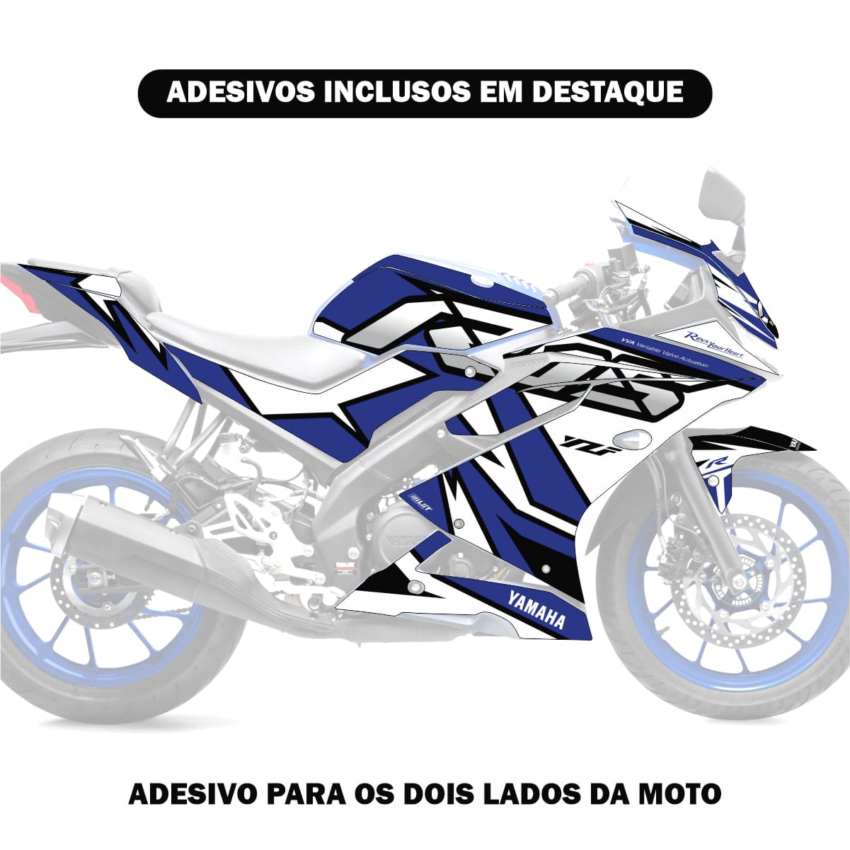Adesivo R15 Yzf V3 Completo 2019/2026 - Racing X - Imagem 2
