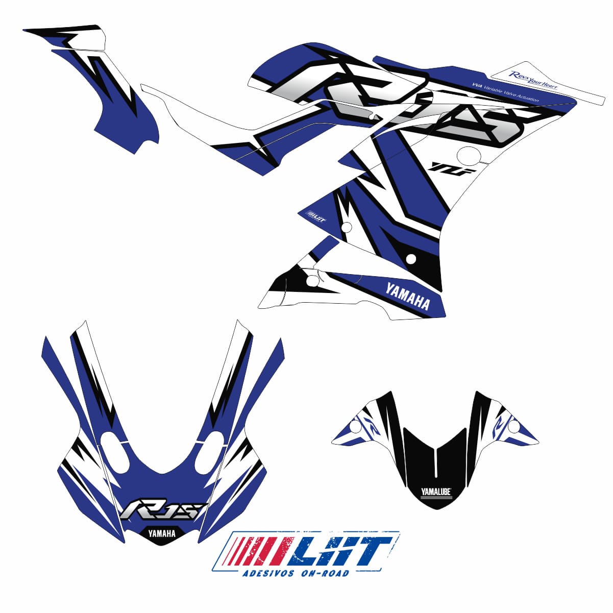 Adesivo R15 Yzf V3 Completo 2019/2026 - Racing X - Imagem 3
