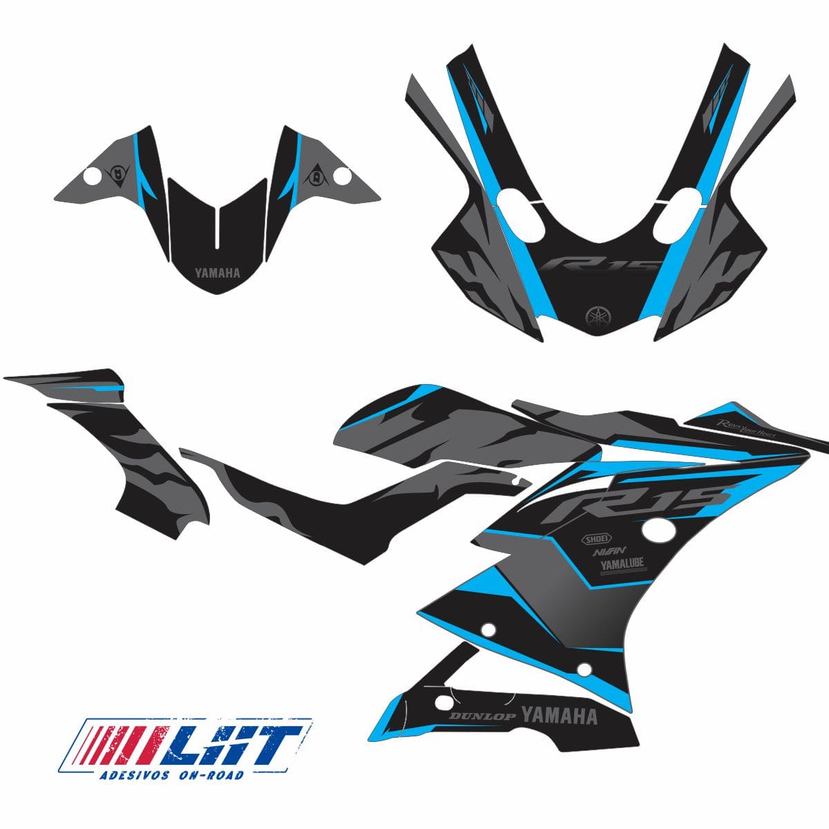 Adesivo R15 Yzf V3 Completo 2019/2026 - Black Line Racing - Imagem 9