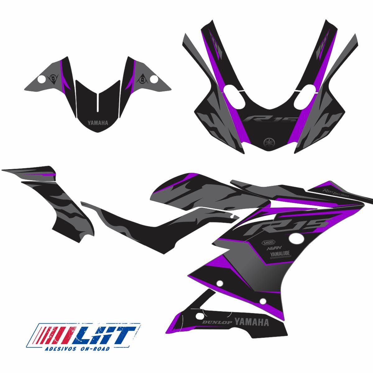 Adesivo R15 Yzf V3 Completo 2019/2026 - Black Line Racing - Imagem 6
