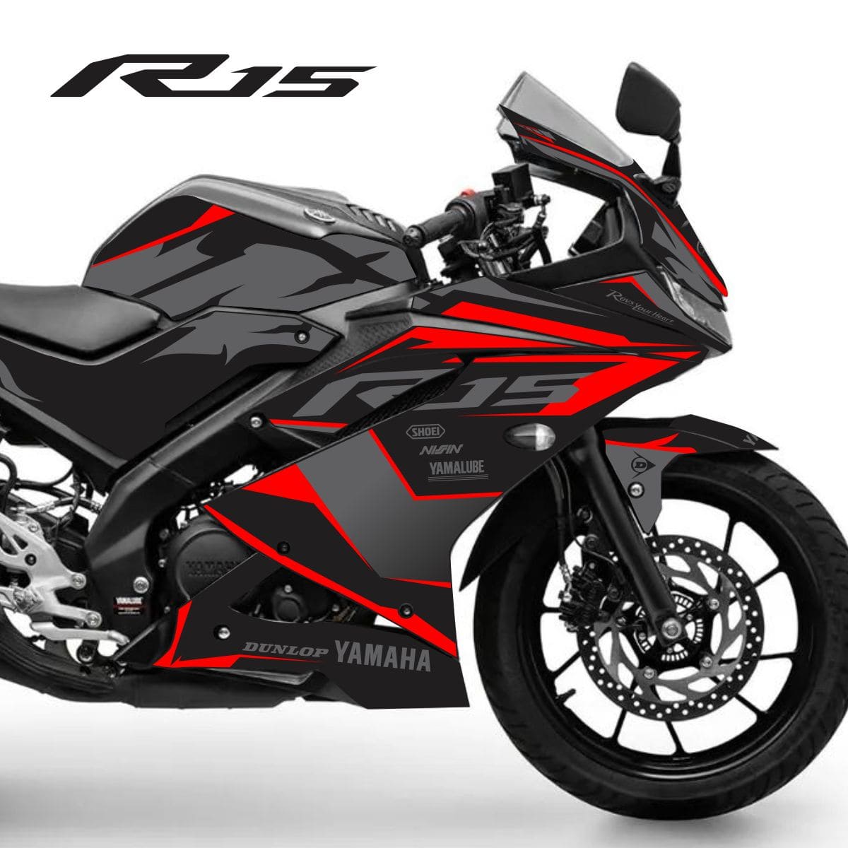 Adesivo R15 Yzf V3 Completo 2019/2026 - Black Line Racing