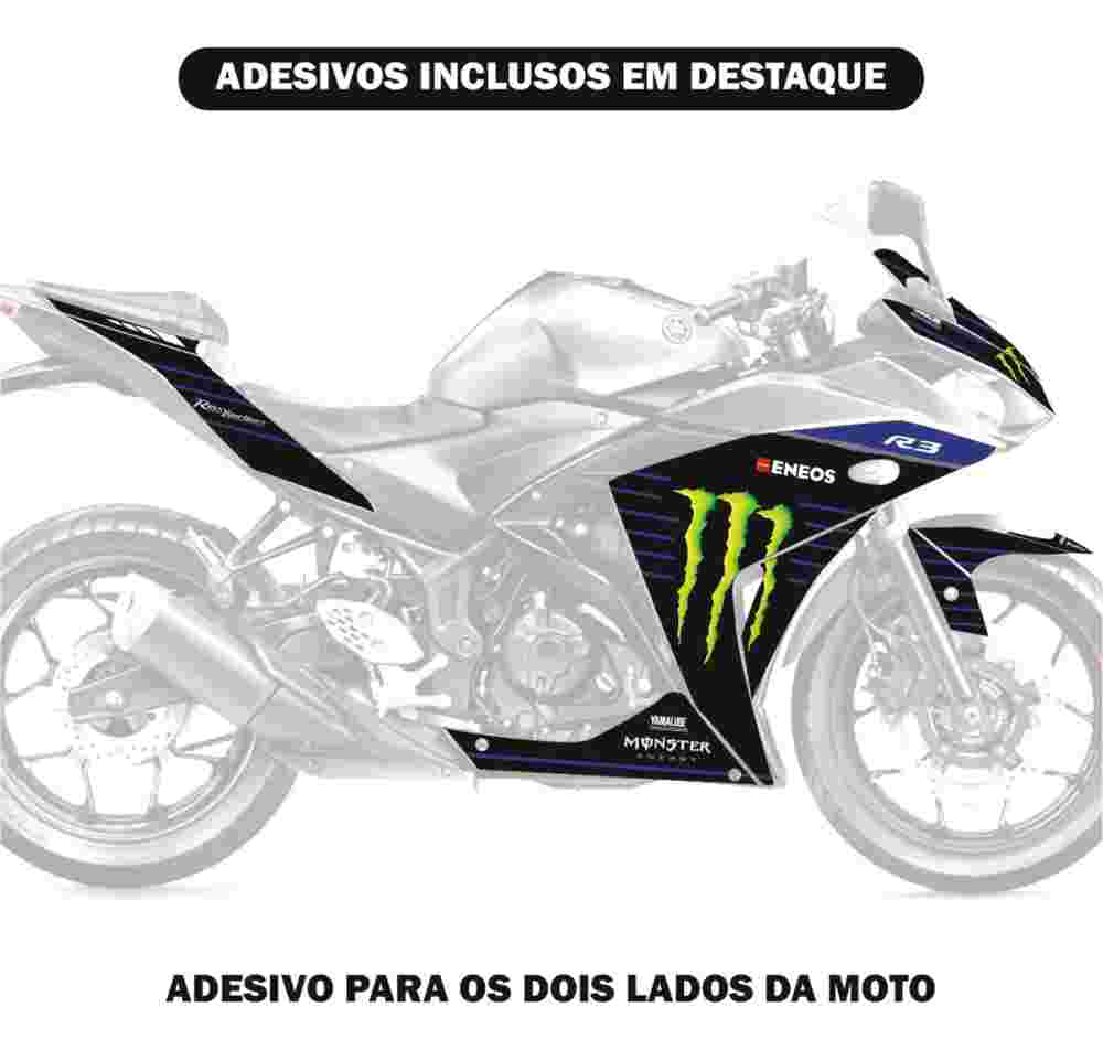 Adesivo Yzf R3 2013/2019 - Modelo M. Energy Fábrica - Imagem 2