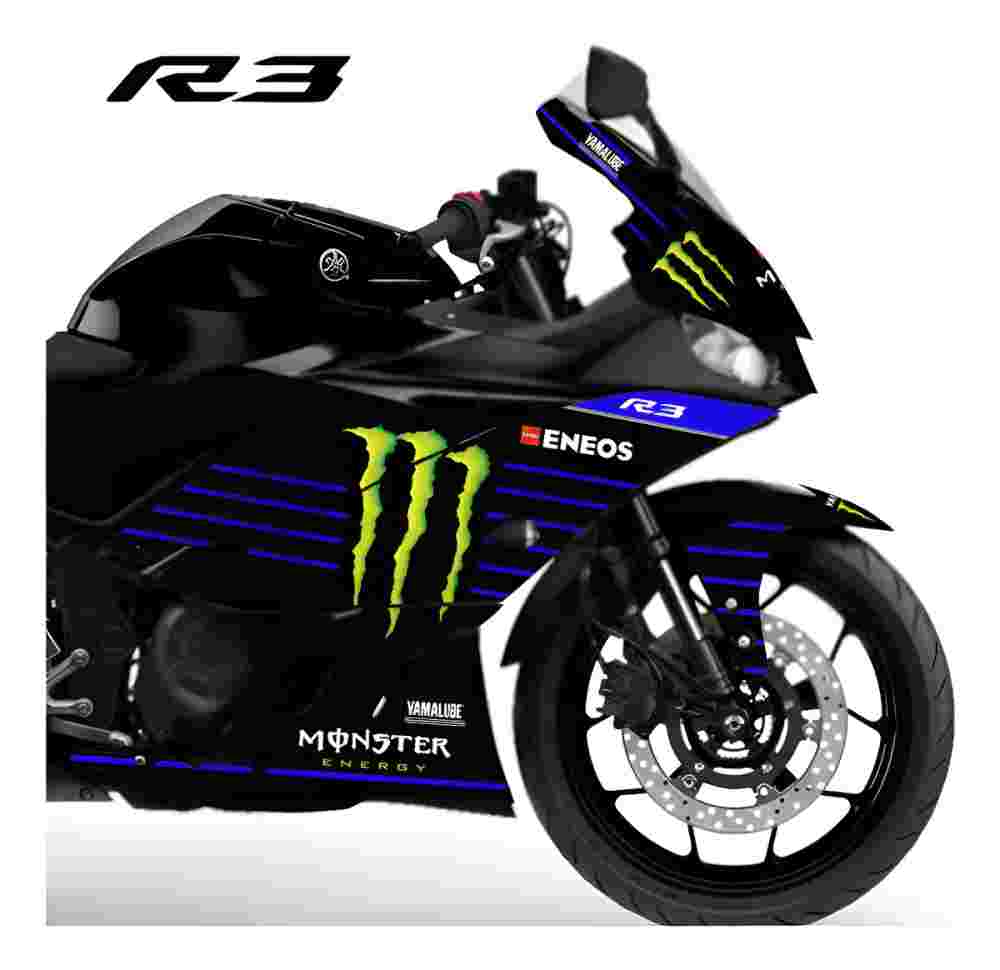 Adesivo Yzf R3 2020/2024 - Modelo M. Energy Fábrica
