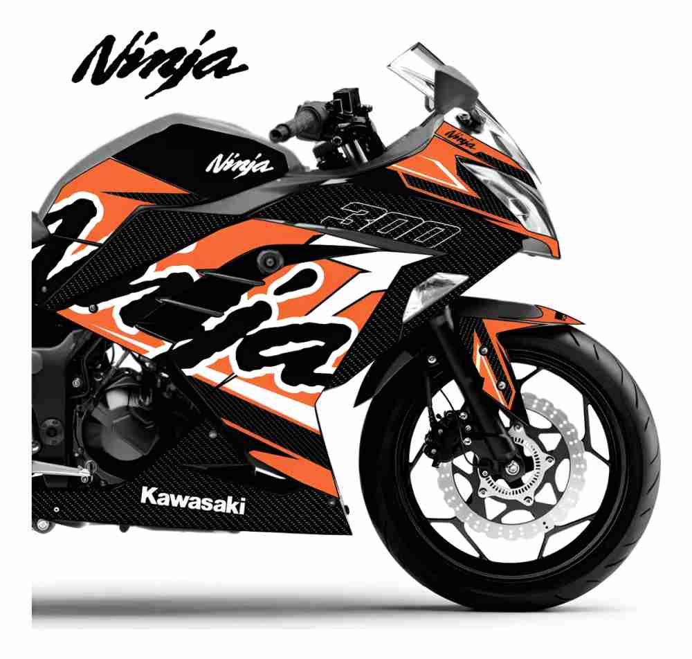 Adesivo Ninja 300 Completo 2013/2024 - Carbon Racing - Imagem 9