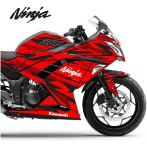 Adesivo Ninja 300 Completo 2013/2024 - Spark Design