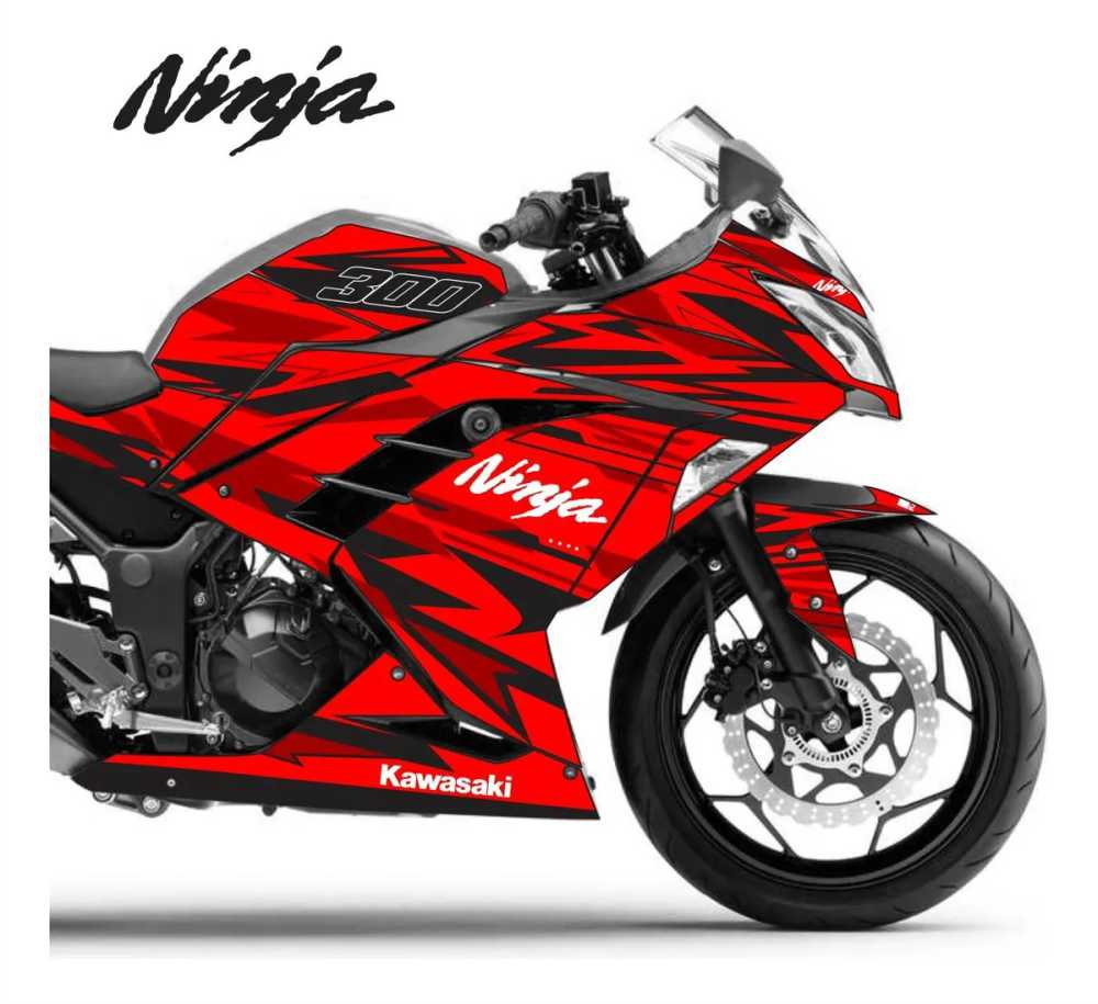 Adesivo Ninja 300 Completo 2013/2024 - Spark Design