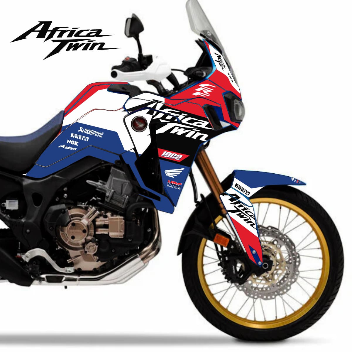 Adesivo Africa Twin 1000L Completo 2015/2019 - Standard Born
