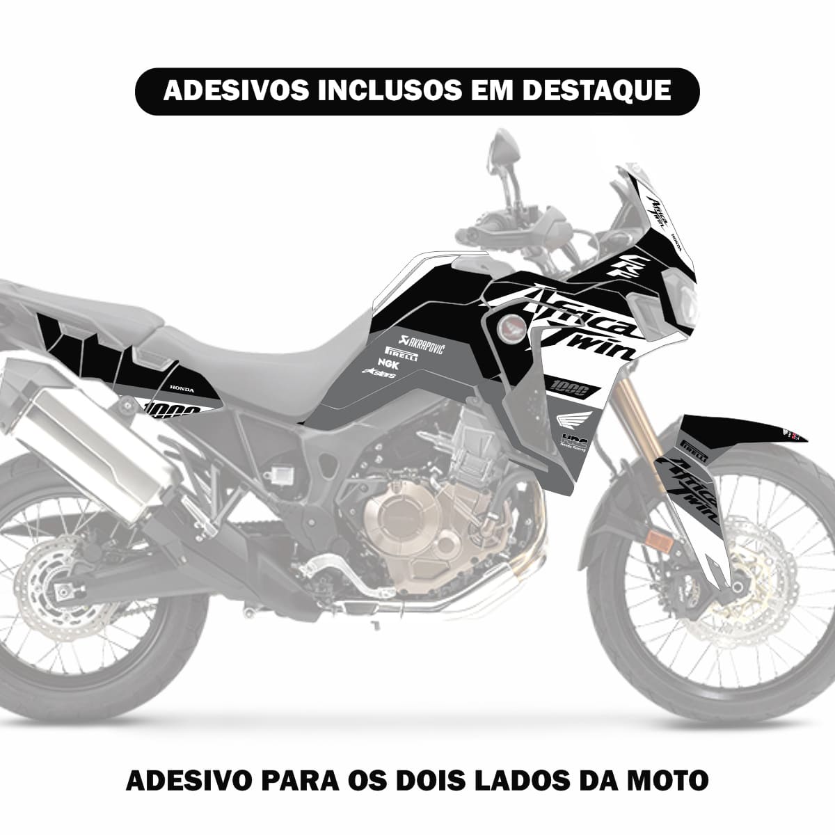 Adesivo Africa Twin 1000L Completo 2015/2019 - Standard Born - Imagem 4