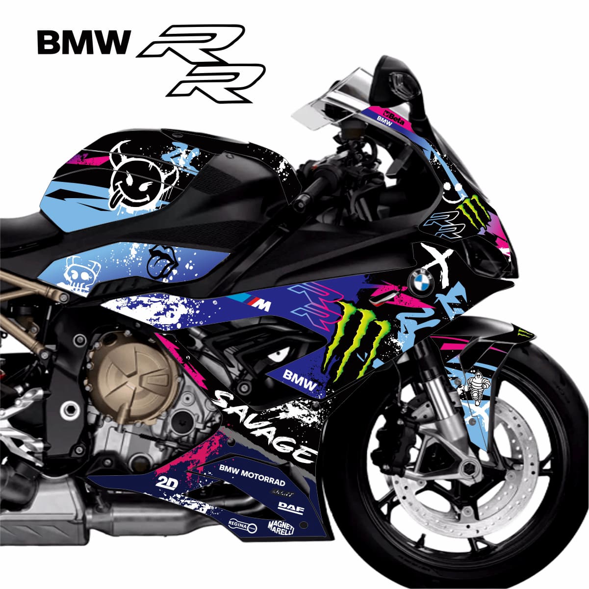 Adesivo Bmw S1000rr Completo 2019/2022 - Savage M. Energy - Imagem 7