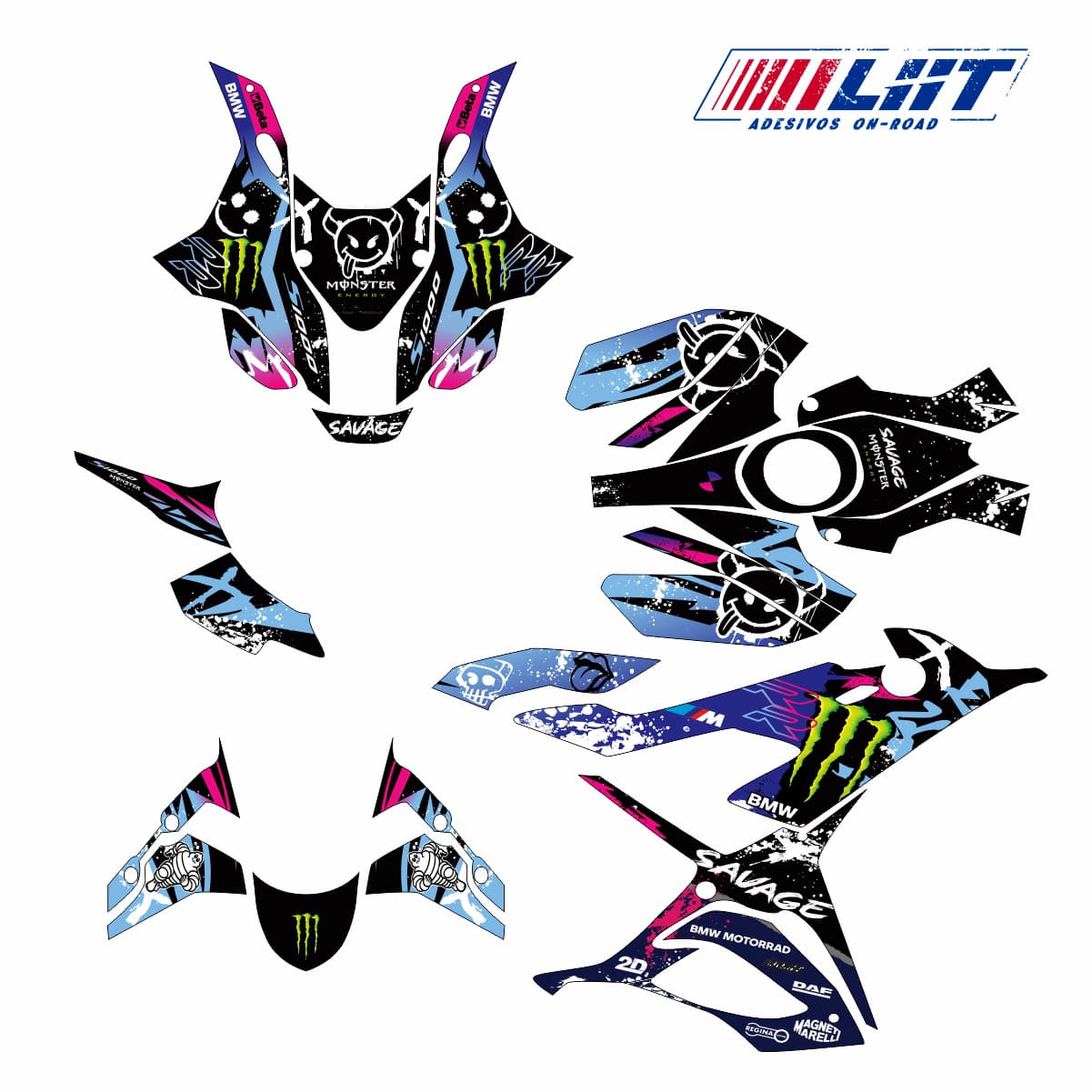 Adesivo Bmw S1000rr Completo 2019/2022 - Savage M. Energy - Imagem 8