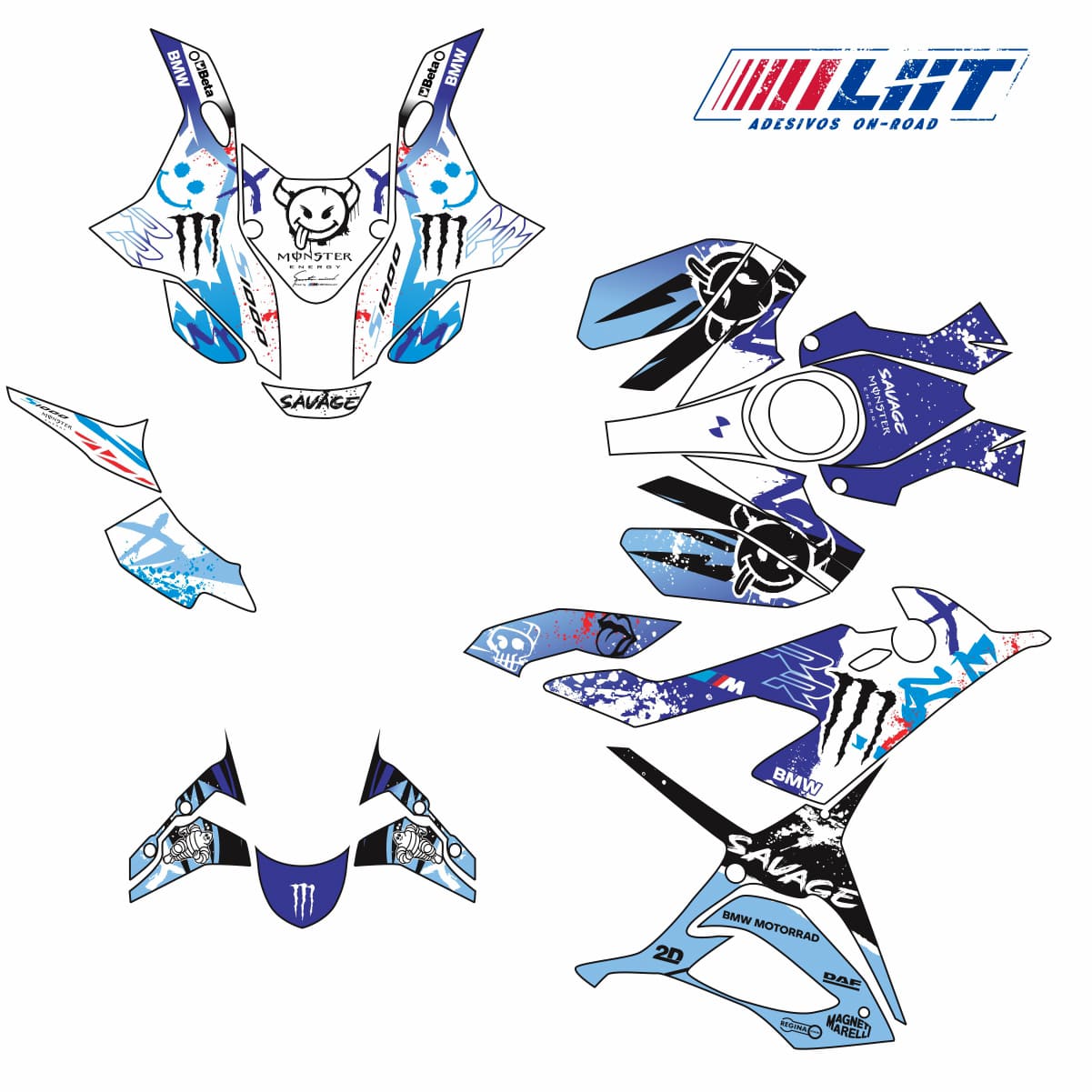 Adesivo Bmw S1000rr Completo 2019/2022 - Savage M. Energy - Imagem 3