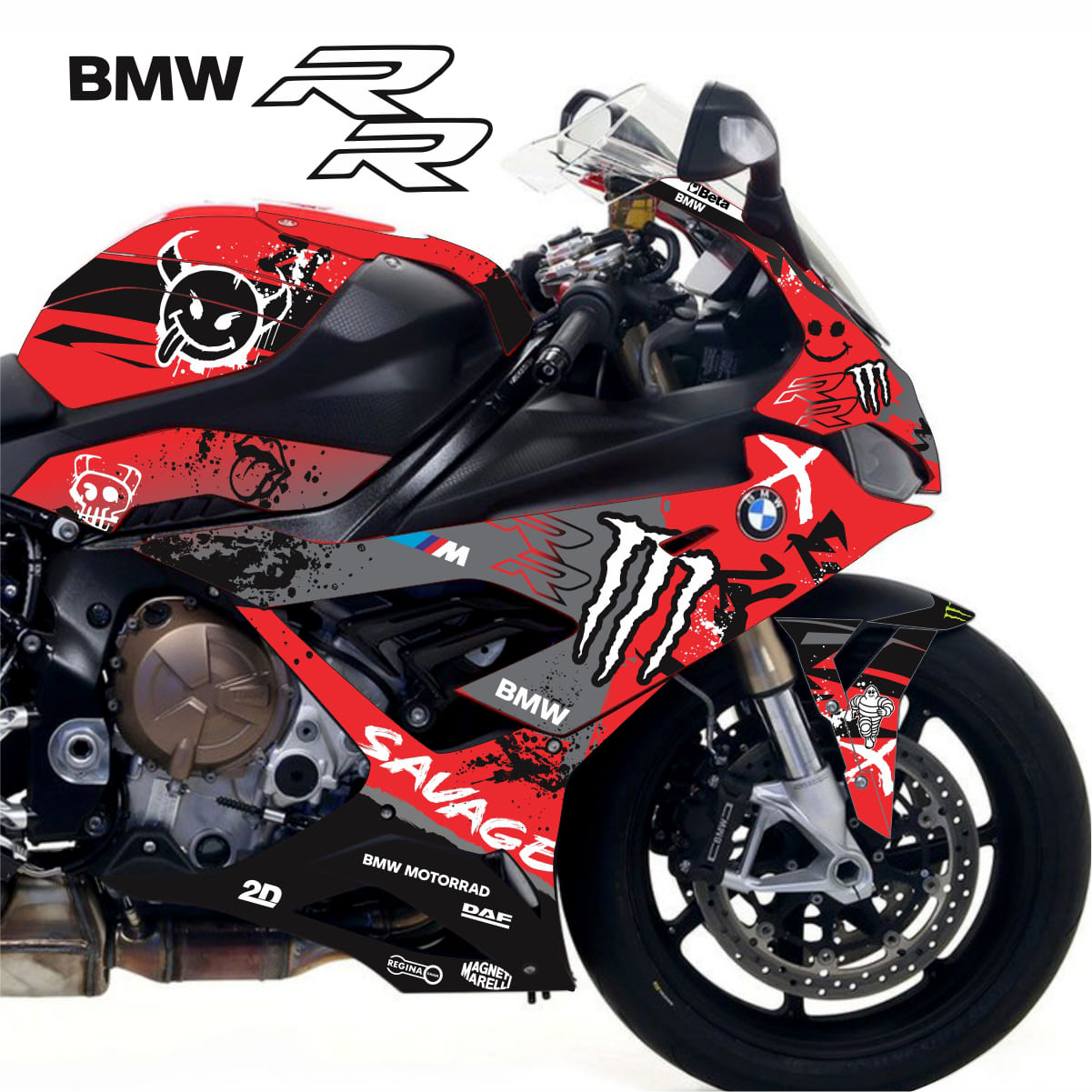 Adesivo Bmw S1000rr Completo 2019/2022 - Savage M. Energy - Imagem 9