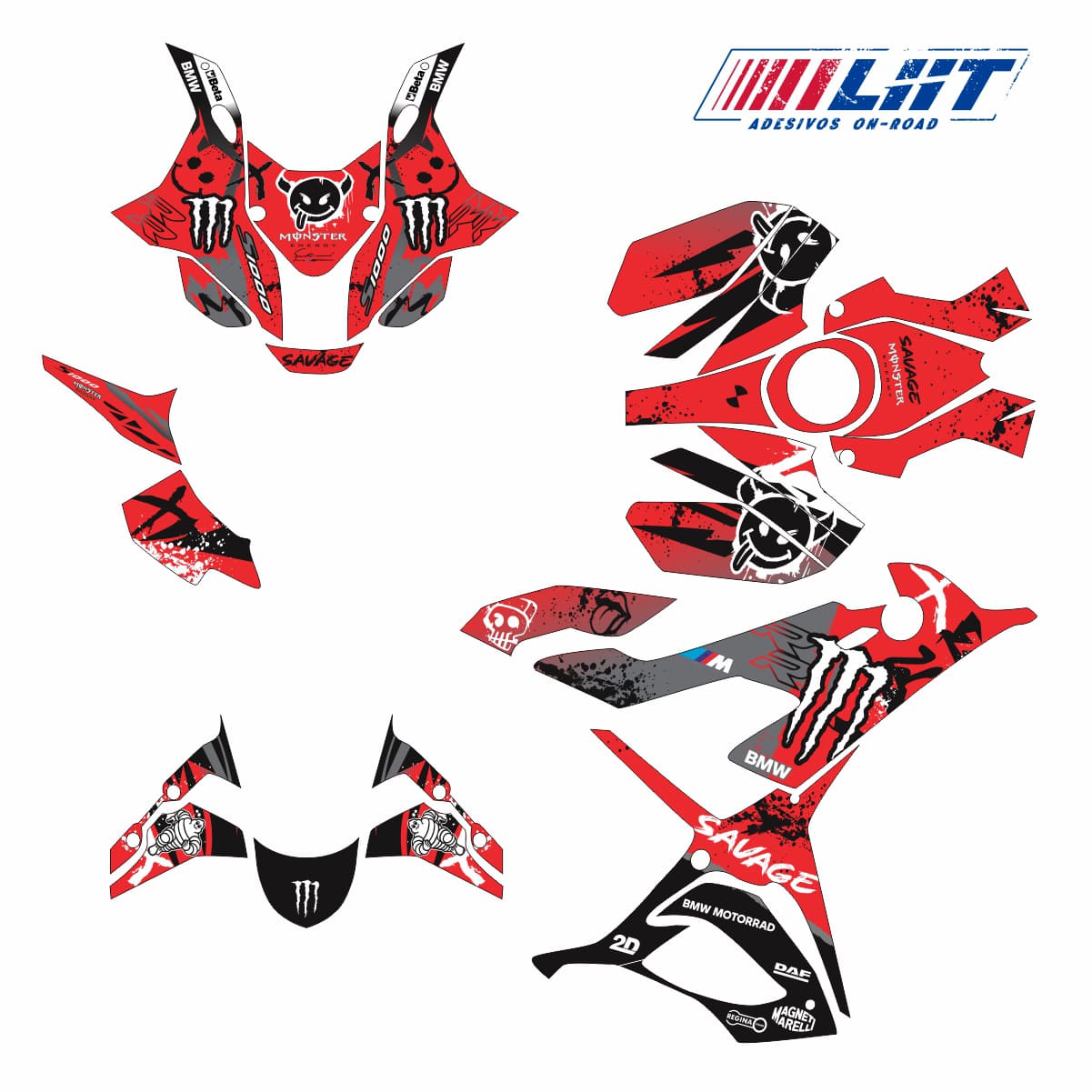 Adesivo Bmw S1000rr Completo 2019/2022 - Savage M. Energy - Imagem 6