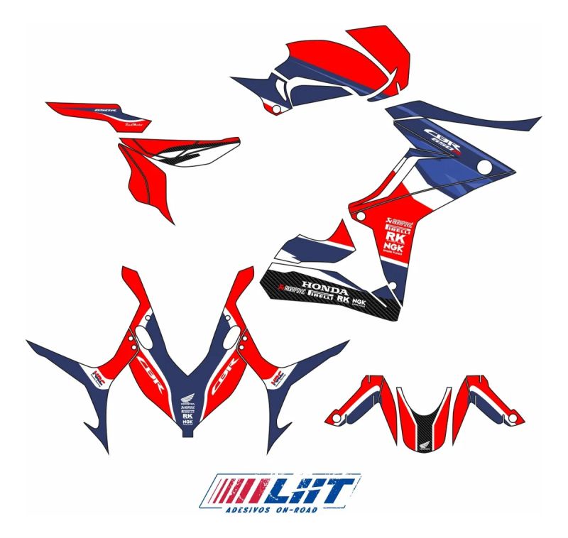 Adesivo Cbr 650r Completo 2019/2023 - Hrc Racing - Imagem 3
