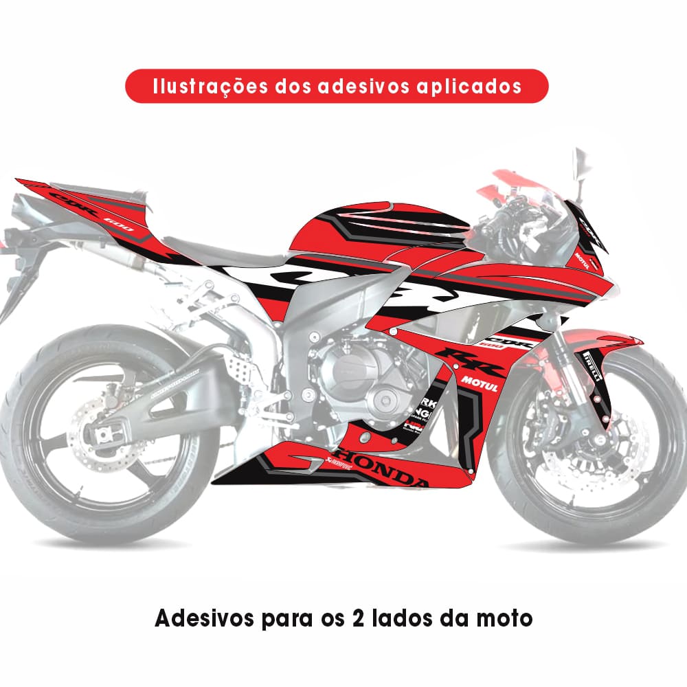 Adesivo Cbr 600rr Completo 2007/2012 - Ngk Racing - Imagem 5