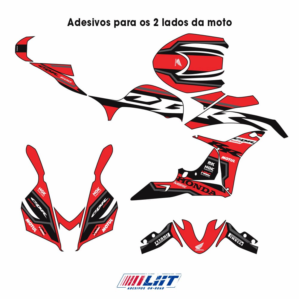 Adesivo Cbr 600rr Completo 2007/2012 - Ngk Racing - Imagem 6