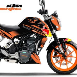 Adesivo Duke 200/390 Ktm Completo - R. Bull Racing Laranja