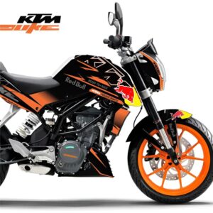 Adesivo Duke 200/390 Ktm Completo - R. Bull Racing Preta