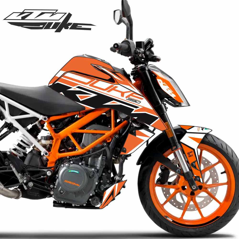 Adesivo Duke 390 Ktm Completo - Spark Line Laranja