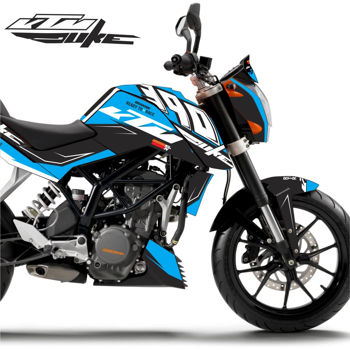 Adesivo Duke 200/390 Ktm Completo - Miami Edition