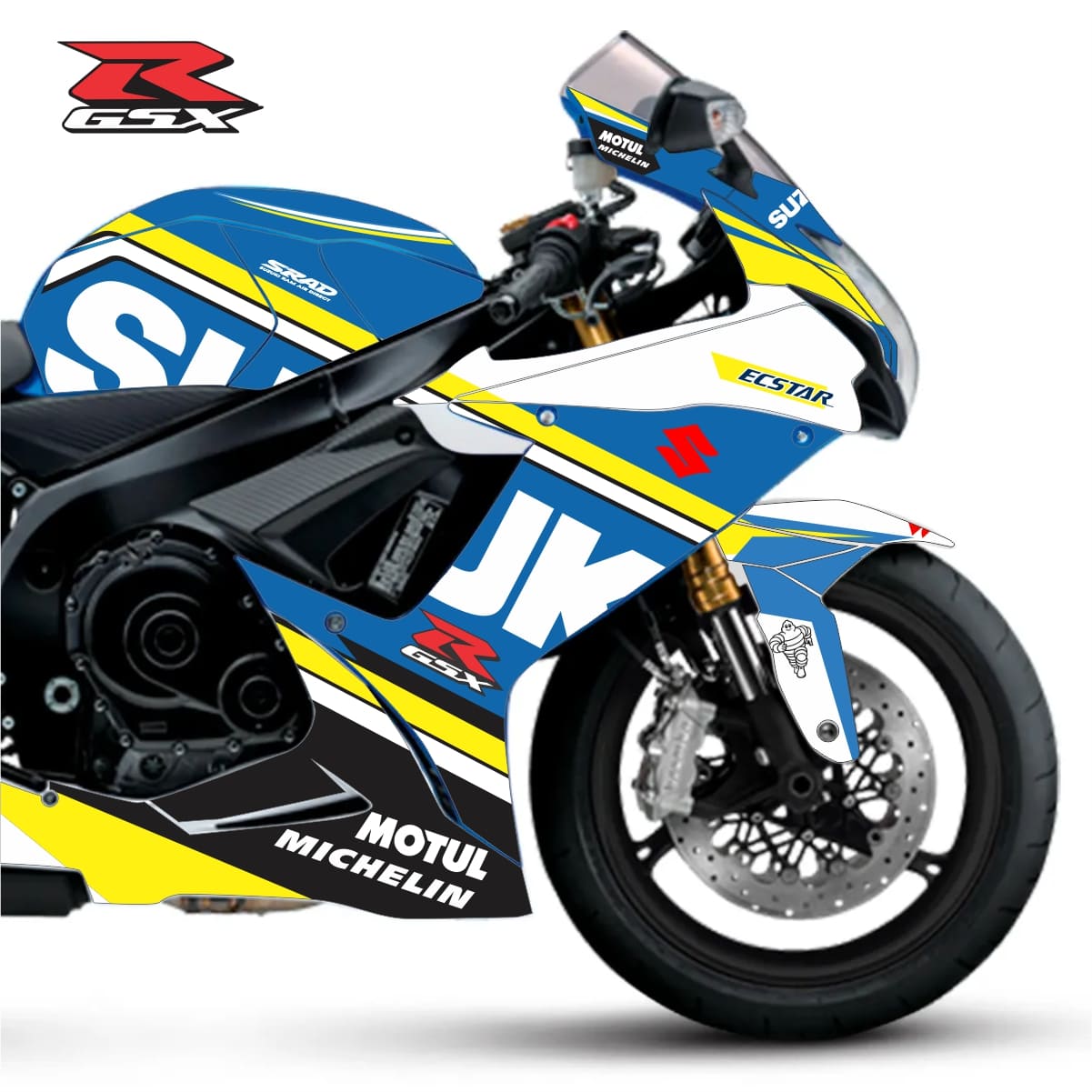 Adesivo Gsxr 750 Completo 2014/2016 - Ecstar Racing